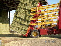 Stack of timothy hay